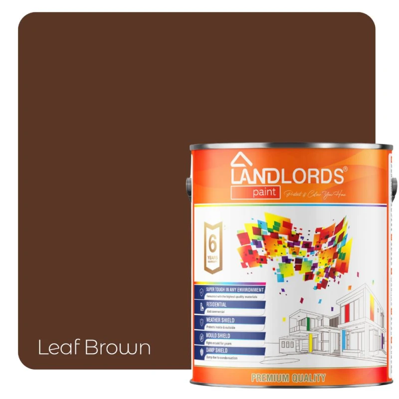 Image of LANDLORDS PAINT One Coat Paint - 20L in Leaf Brown Leaf Brown Unisex 20L