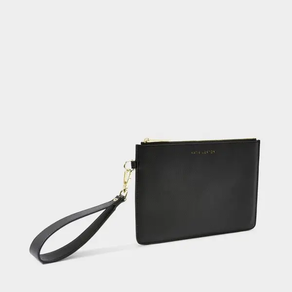 Image of Katie Loxton Zana Wristlet Pouch in Black KLB2065 Size: Women>