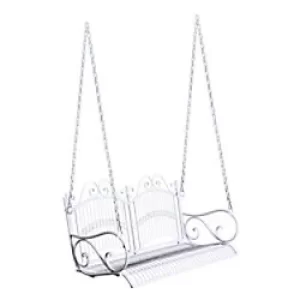 Image of Outsunny Swing Chair 84A-071 Metal White