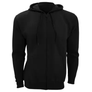 Image of SOLS Mens Seven Full Zip Hooded Sweatshirt / Hoodie (L) (Black)
