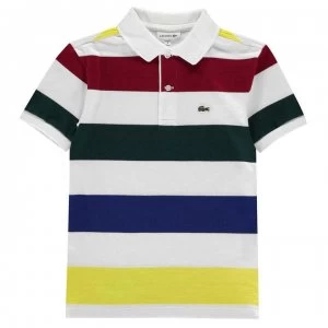 Image of Lacoste Stripe Polo Shirt - Multi