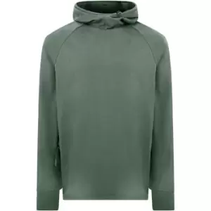 Image of CP COMPANY Logo Badge Hoodie - Grey