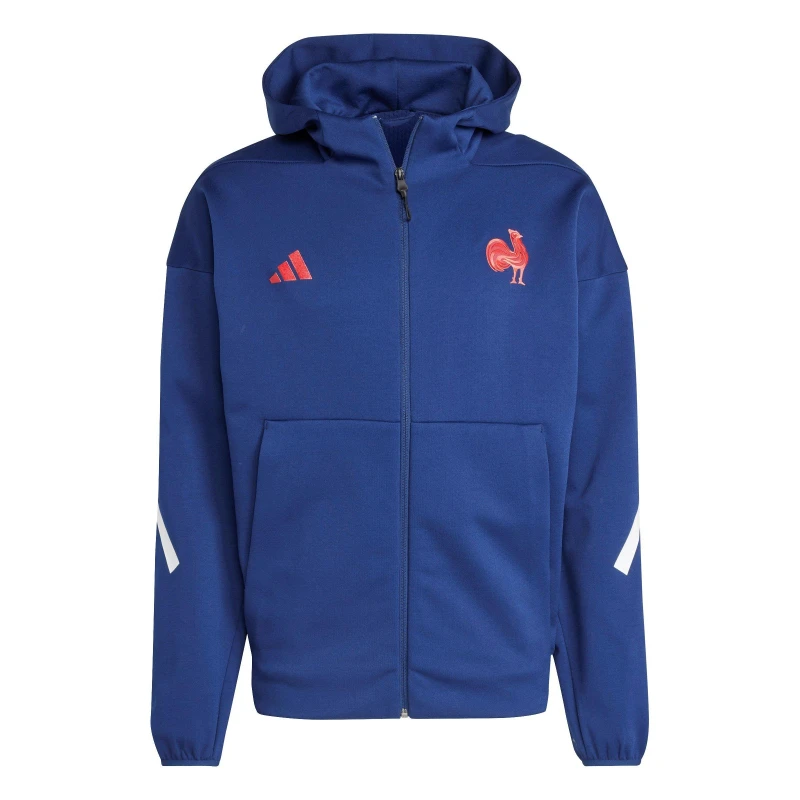 Image of adidas Ffr Trvl Fz H M Tracksuit Top Mens Dark Blue male XS