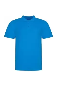 Image of Piqu Cotton Short-Sleeved Polo Shirt