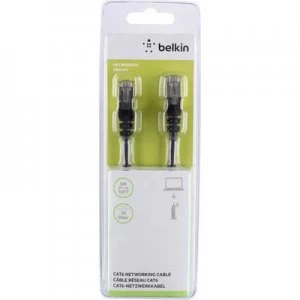 Image of Belkin RJ45 Network cable, patch cable CAT 6 S/FTP 5m Black incl. detent