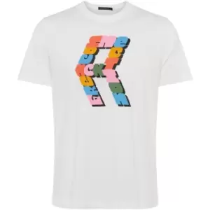 Image of French Connection French Connection Chevron T-Shirt - White