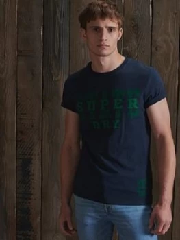 Image of Superdry Classic T-Shirt - Navy, Size S, Men