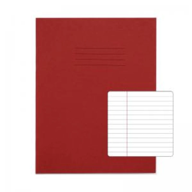 Image of RHINO 9 x 7 Exercise Book 80 Page, Red, F6M (Pack of 100)