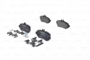 Image of Bosch 0986424469 BP238 Brake Pad Set Disc Brake Front Axle