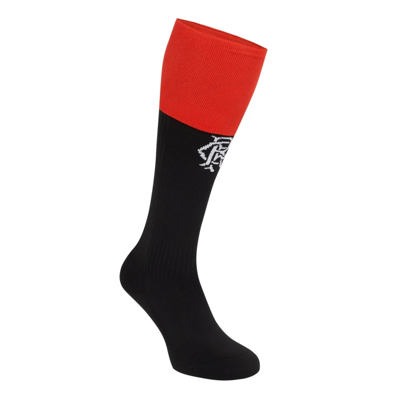 Image of Castore Rangers FC Home Socks Junior Boys 2021/2022 - Black C8 - C13