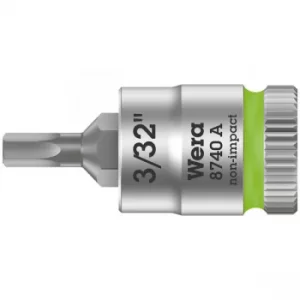 Image of Wera 05003381001 8740 A Zyklop In-Hex 1/4" Bit-Socket 3/32" x 28mm