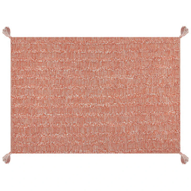 Image of Beliani Rug Mugla Orange 160 X 230 Cm Cotton