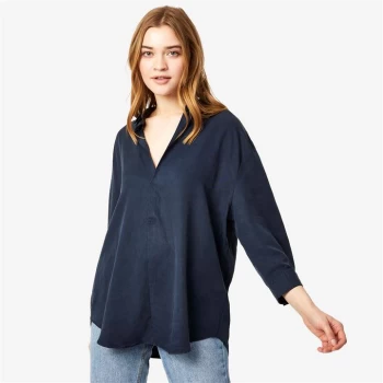 Image of Jack Wills Southcote V Neck Blouse - Navy