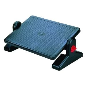 Image of Q-Connect Footrest Black Platform Size 540 x 265mm 29200-70
