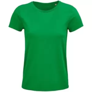 Image of SOLS Womens/Ladies Crusader Organic T-Shirt (M) (Kelly Green)