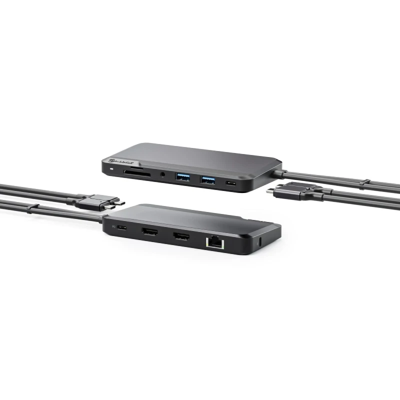 Image of ALOGIC ALOGIC Portable Dock for Mac 10-in-1 with Dual Display 4K 60Hz Support - Dark Grey U2CXH-DGR
