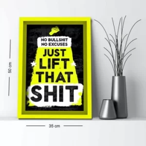 Image of 3550AHS-054 Multicolor Decorative Framed MDF Painting