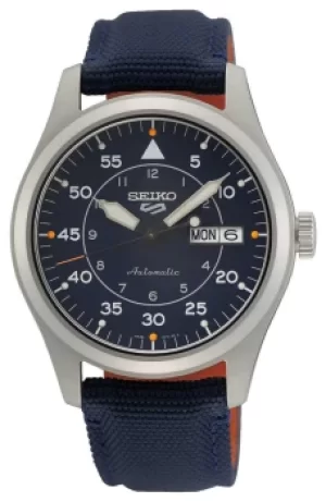 Image of Seiko 5 Sports Military Flieger Automatic Blue Dial Blue Watch