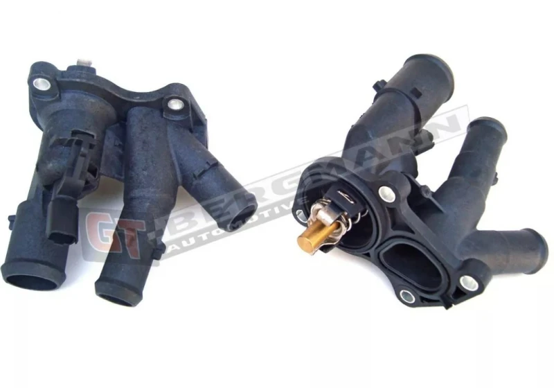 Image of GT-BERGMANN GT17-012 Engine thermostat Opening Temperature: 98°C, with gaskets/seals, with housing Thermostat,coolant (316)