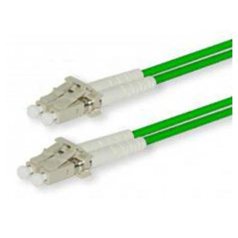 Image of FDL 3M OM3/4 50/125 LC-LC DLX FIBRE OPTIC CABLE - AQUA GREEN