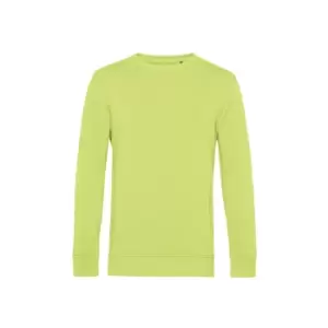 Image of B&C Mens Organic Crew Neck Sweat (M) (Lime)