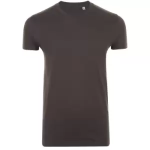 Image of SOLS Mens Imperial Slim Fit Short Sleeve T-Shirt (XL) (Dark Grey)