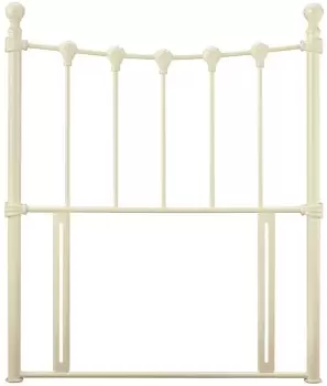 Image of Serene Marseille 3ft Single Ivory Floor Standing Metal Headboard