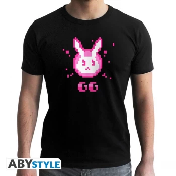 Image of Overwatch - D.Va Gg Mens Medium T-Shirt - Black