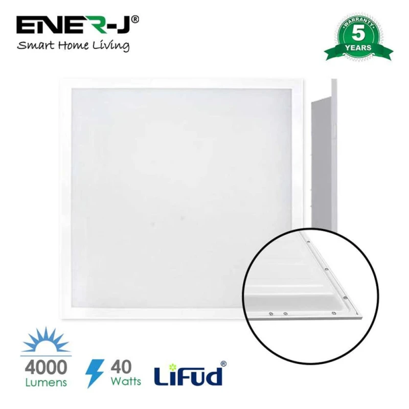 Image of ENER-J Pack of 3 595x595 Backlit Panels 2pcs Pack Lifud Driver 4000 lumens TP in White White Unisex