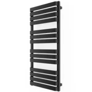 Image of Terma Warp T 1 Elec T-Rail Black Flat Towel Warmer (W)500mm X (H)1110mm