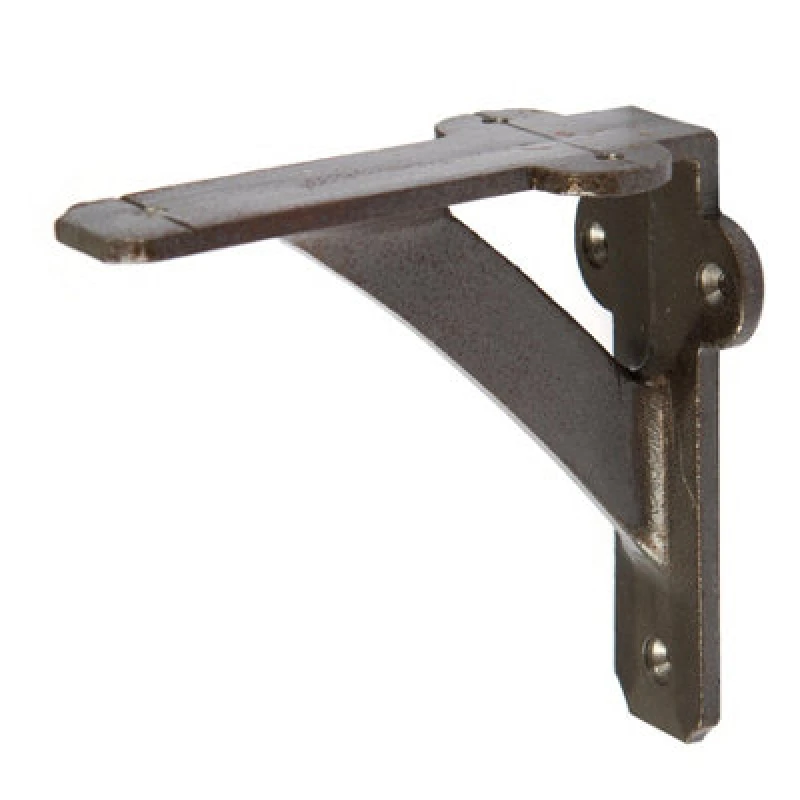 Image of Hammer and Tongs Hammer & Tongs Iron Shelf Bracket - D100mm - Raw