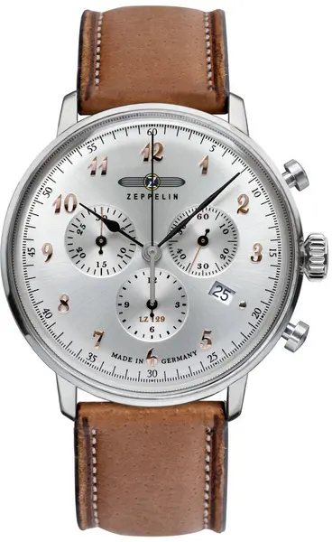 Image of Zeppelin Watch LZ129 Hindenburg ED. 1 Mens - Silver ZPN-251