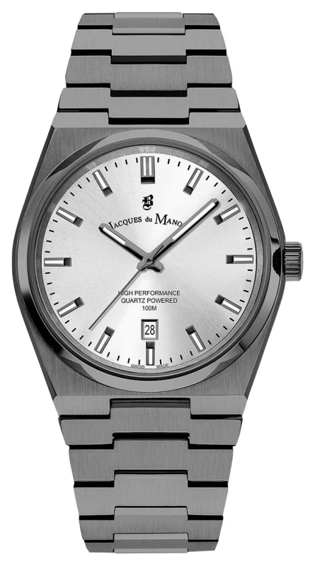 Image of Jacques Du Manoir JWG03505 Horizon Quartz (41mm) Silver Dial Watch