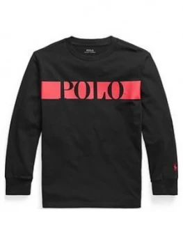 Image of Ralph Lauren Boys Polo Long Sleeve T-Shirt - Black