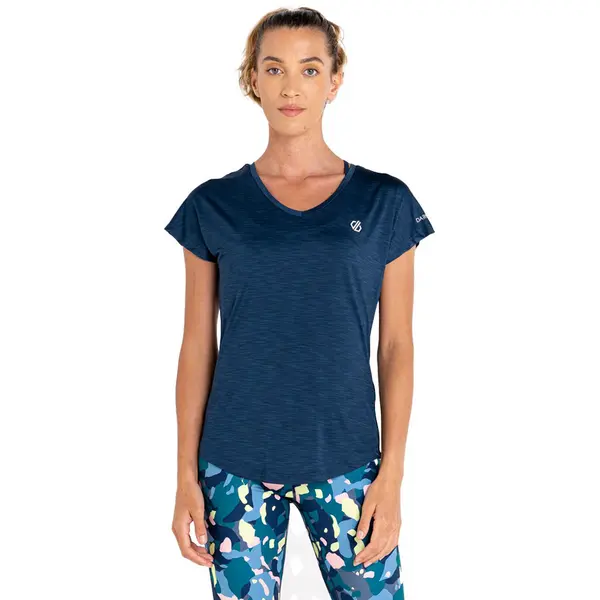 Image of Dare 2B Womens Vigilant Lightweight Wicking Active T Shirt 10 - Bust 34' (86cm) MoonLight Denim DWT455-ZV7-10