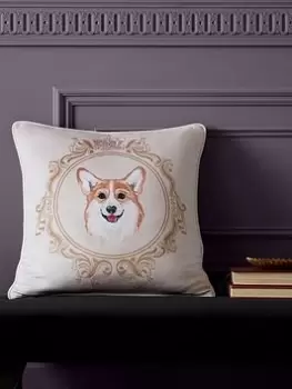 Image of Bridgerton By Catherine Lansfield Mr Newton Corgi Cushion