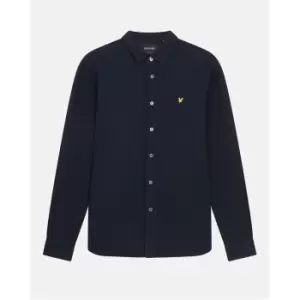 Image of Lyle and Scott Poplin Check Shirt - Black