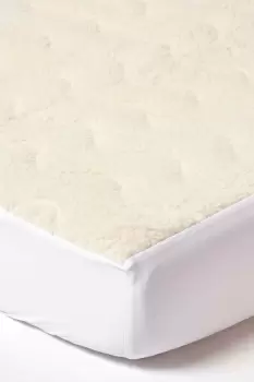 Image of Deep Quilted Fleece Mattress Topper