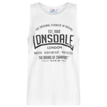 Image of Lonsdale Boxing Vest Top Mens - White