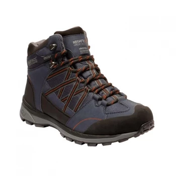 Image of Regatta Samaris Mid II Waterproof & Breathable Walking Boo - Navy/BtSalmo