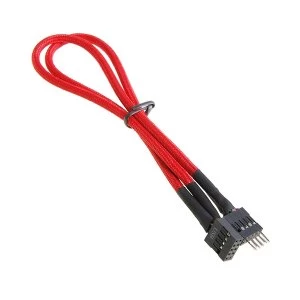 Image of BitFenix Alchemy Internal USB Extension 30cm - sleeved red/black