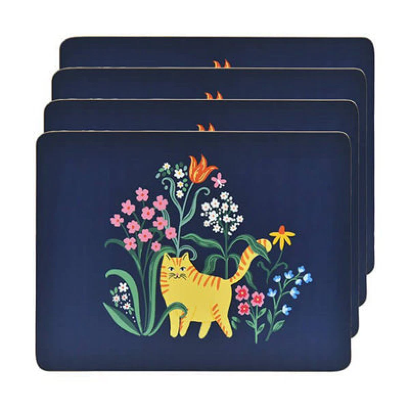 Image of Ulster Weavers Marmalade Meadow Set Of 4 Cork Placemats