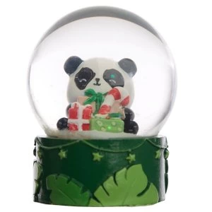 Image of Christmas Panda Waterball Snow Globe