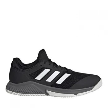 Image of adidas Court Team Bounce Mens Squash Shoes - Black/White