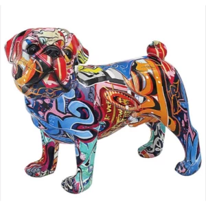 Image of Graffiti Pug Figurine By Lesser & Pavey