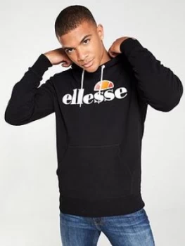 Image of Ellesse Gottero Overhead Hoodie - Black, Size S, Men