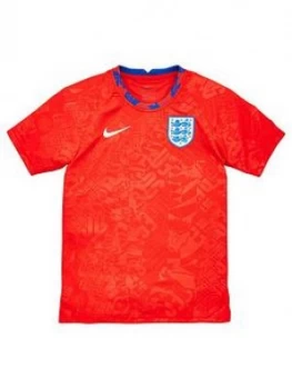 Image of Nike Junior England Pre Match Training Top - Red, Size M