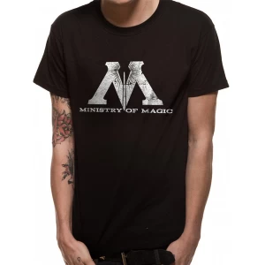 Image of Harry Potter - Ministry Magic Mens Medium T-Shirt - Black