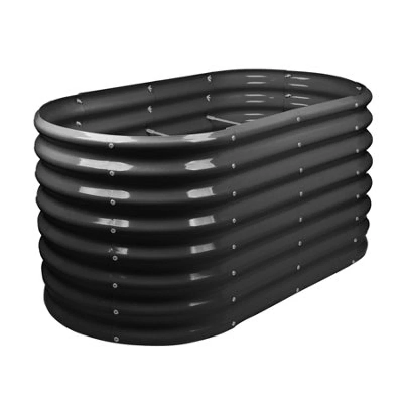 Image of Harbour Housewares Rounded Raised Garden Bed - 120Cm X 60Cm X 60Cm - Anthracite