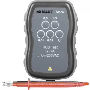 Image of VOLTCRAFT VC-34 RCD TESTER CAT III 250 V Manufacturers standards (no certificate)